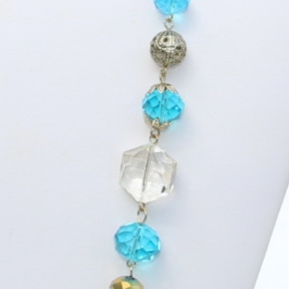 Elegant Boho Necklace Single Strand Crystal Bead - Picture 6 of 7